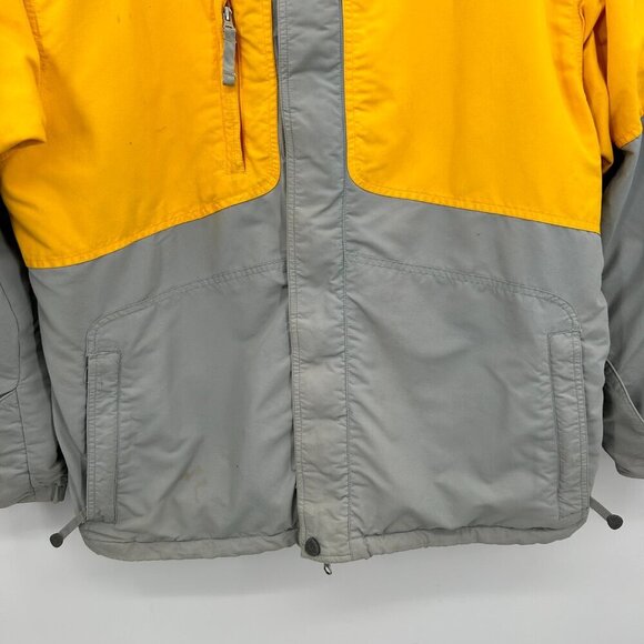 BURTON *FLAWED* Men's Vintage Toast Gray Yellow Snowboard Jacket Size Large - Picture 4 of 15